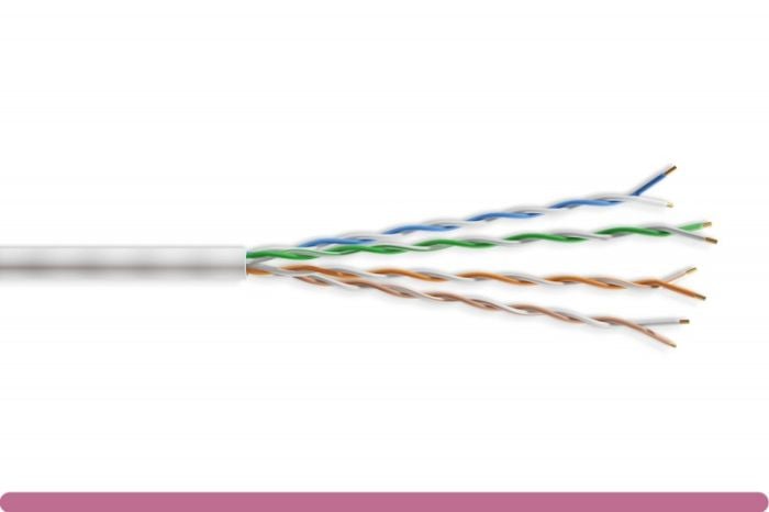 1000ft Slim Cat6a 10G UTP Stranded Mini Bulk Ethernet Cable 28AWG Bare Copper, White