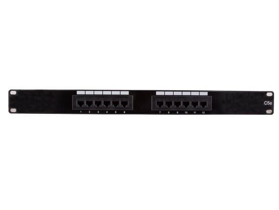 12-port Cat5e 110 Type Patch Panel (568 A/B Compatible)