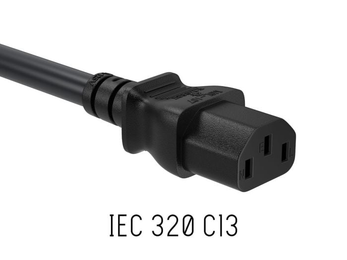 Cable Leader 3ft 16 AWG Universal Power Cord Splitter Cable (NEMA 5-15P to IEC320 C13 x 2), Black 並行輸入品 Power Splitter Cable Leader 3ft 16 AWG Universal Power Cord