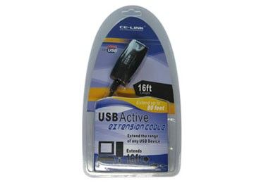 16ft USB 2.0 Active Extension / Repeater Cable IC Chip GL850A
