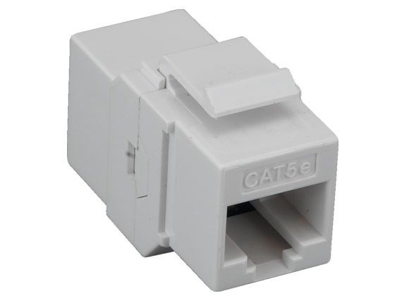Cat5e Inline Coupler Keystone Type White