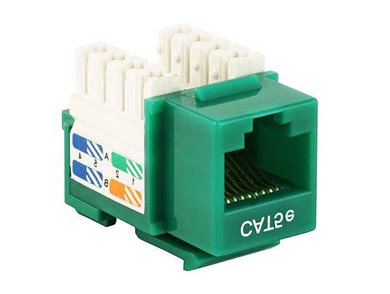 Cat5e RJ45 UTP 110 Type Punch Down Keystone Green