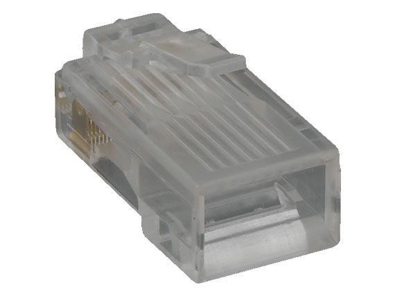 Cat5e Modular Plug for Round Stranded Cable, 100pcs/Bag