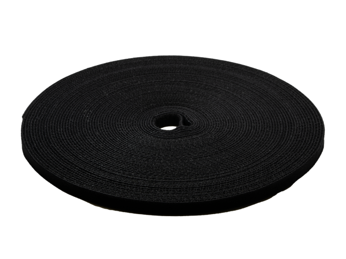 VELCRO® ONE-WRAP® 1/2in X 25Yard Cable Management Hook and Loop Cable Tie Roll, Black