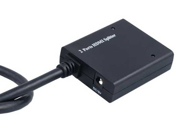 HDMI Amplifier Splitter 1x2 Pigtail Type with Power Adapter