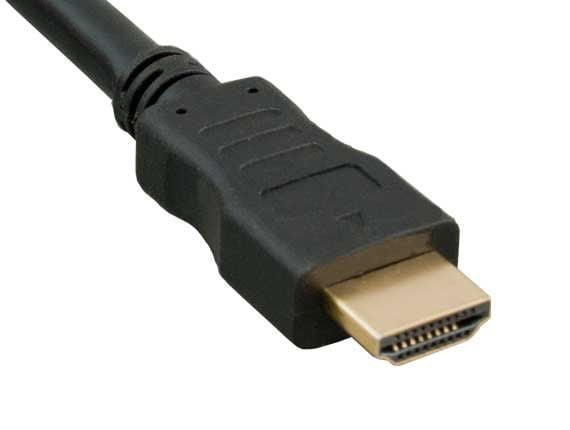 1ft HDMI Panel Mount Male to Female HDMI Extension Cable with Ethernet, 4K Support, 28 AWG, Black