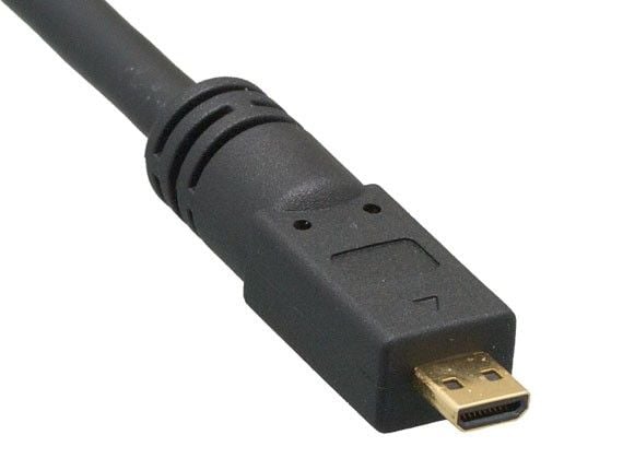 2ft High Speed HDMI to Micro HDMI Cable with Ethernet, 4K Support, Black