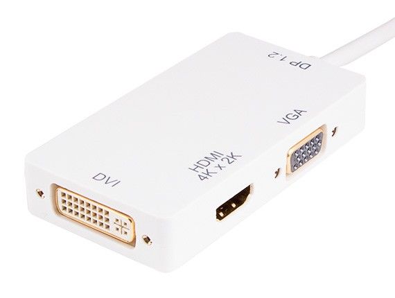 Mini Displayport 1.2 Male Thunderbolt Compatible to 4K HDMI DVI VGA