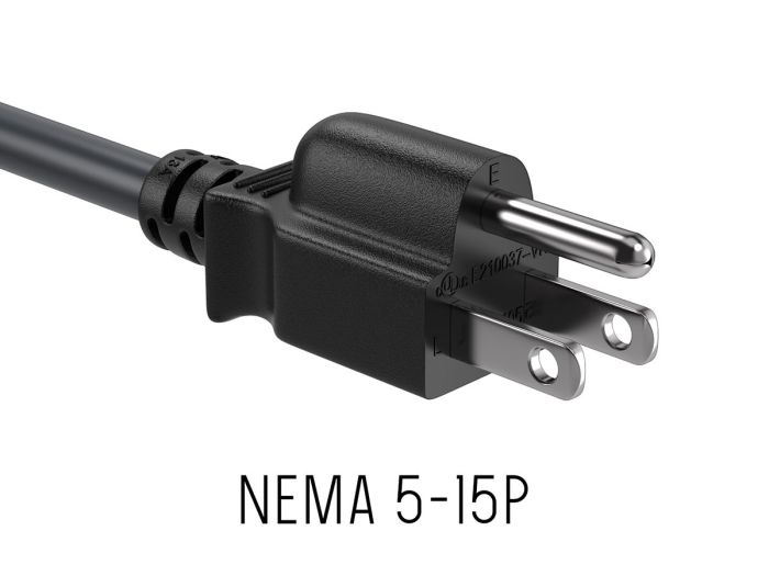 12ft Outlet Saver Power Extension Cord (NEMA 5-15P to NEMA 5-15R)