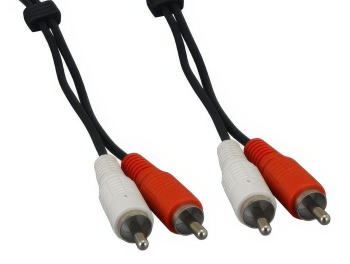 25ft Dual RCA to RCA Audio Cable, Male to Male , Black 25ft Dual RCA to RCA Audio Cable, Male to Male , Black