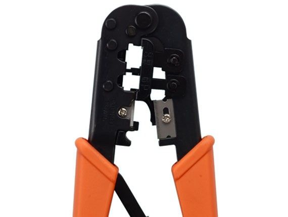 RJ11/RJ12/RJ45 Modular Crimping Tool with Ratchet