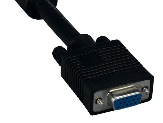 15ft SVGA HD15 M/F Monitor Extension Cable with Ferrites