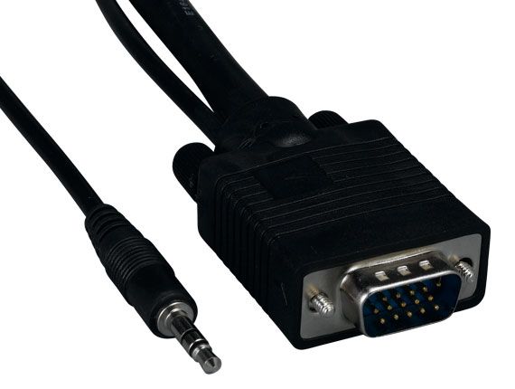 25ft SVGA HD15 M/M Monitor Cable with Stereo Audio
