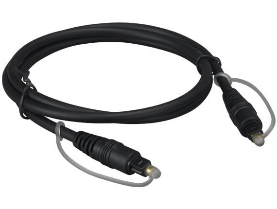 12ft Digital Toslink Optical Cable, Molded Type, Male to Male, Black