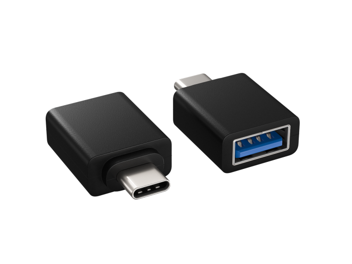 USB-C Male to USB-A Female Adapter USB 3.2 Gen2, 10Gbps, Black