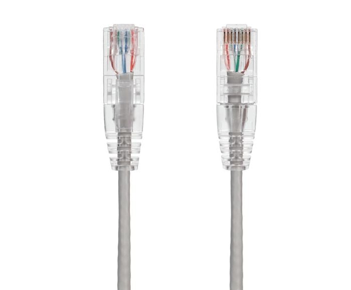 14FT Slim Cat6 28AWG UTP Ethernet Network Patch Cable Snagless, Gray