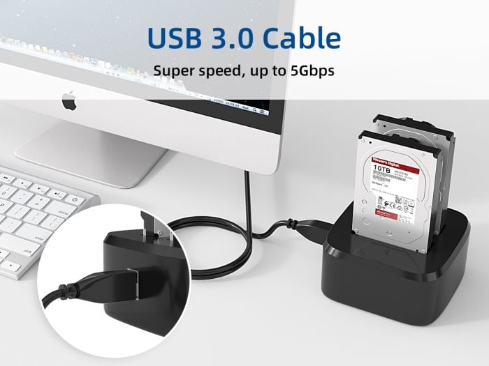 Cable Leader 10ft USB 3.0 Type A to Type B Cable, Super High Speed, Black