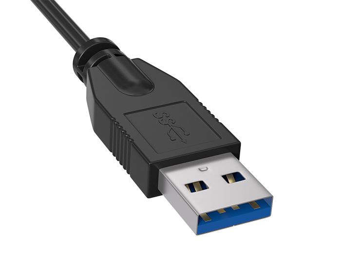 3ft USB 3.0 Type A Male to Female Extension Cable, SuperSpeed, Black