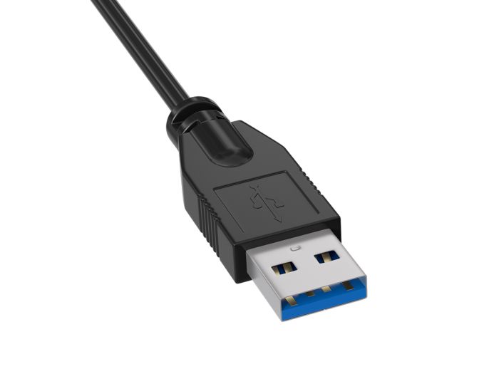 10ft SuperSpeed USB 3.0 Panel Mount Type A to Type A Male to Female Extension Cable, Up to 4.8 Gbps, Black