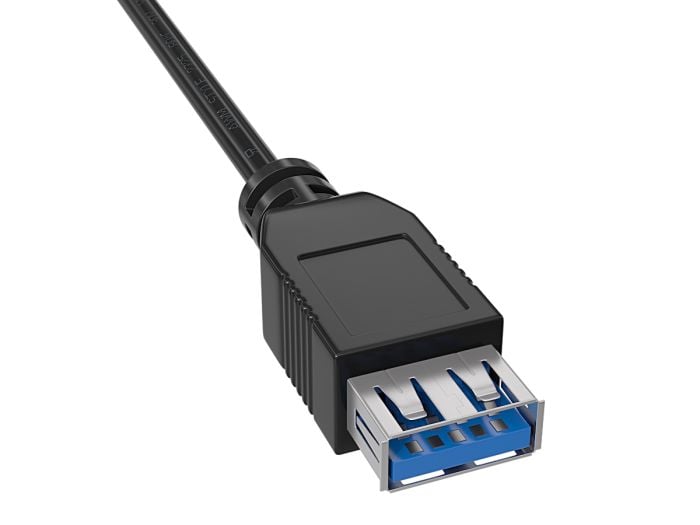 1ft USB 3.0 SuperSpeed A Male to A Female Extension Cable, Black