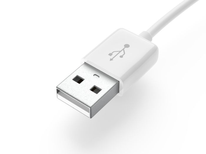 USB A to RJ45 Ethernet Adapter, 10/100 Mbps Fast Ethernet, Male to Female, White