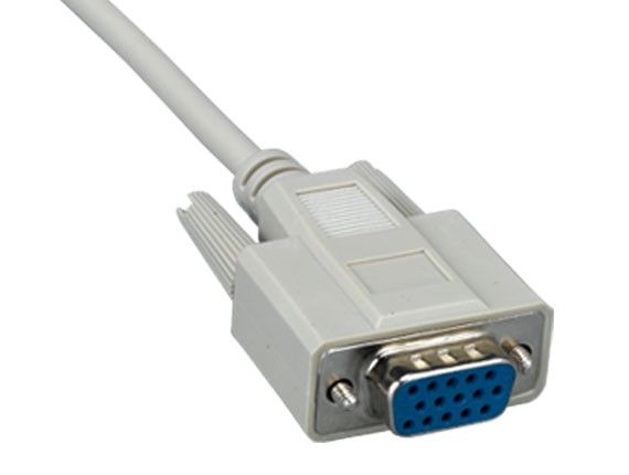 3ft HD15 VGA Extension Cable for Monitor, Projector, Display, Male to Female, Beige