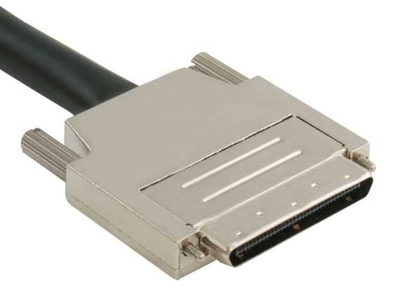 6ft VHDCI 0.8mm 68-pin Male to SCSI-3 HPDB68 Male Cable