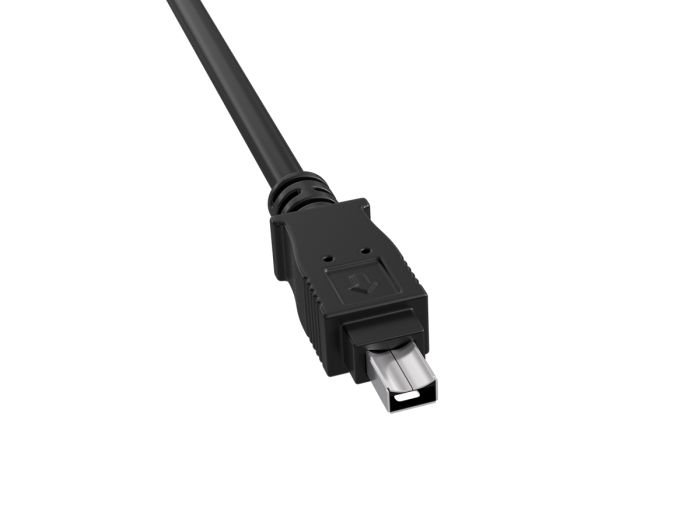6ft FireWire 400 Cable IEEE-1394a 4-Pin Male to Male Data Transfer Cable, Black