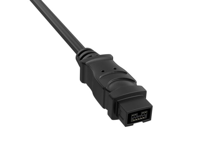 6ft FireWire 800 Cable IEEE-1394b 9-Pin Male to Male Data Transfer Cable, Black