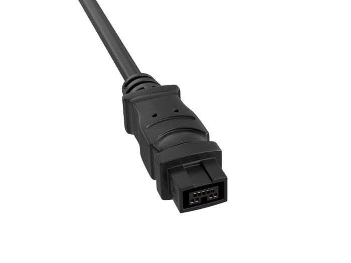 6ft FireWire 800 Cable IEEE-1394b 9-Pin Male to Male Data Transfer Cable, Black