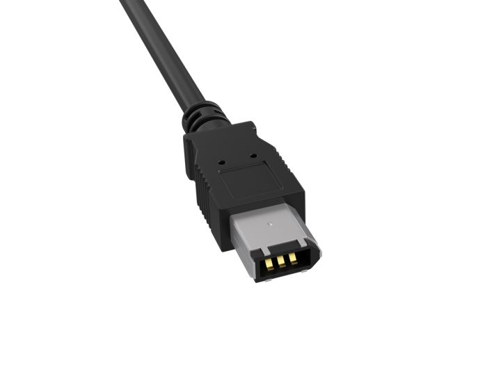 10ft FireWire 400 Cable IEEE-1394a 6-Pin Male to Male Data Transfer Cable, Black