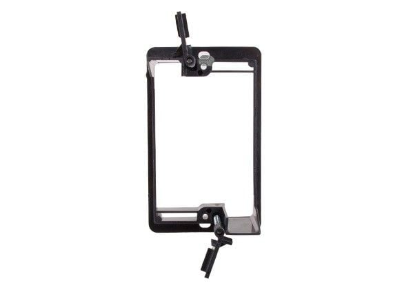 Single Gang (1-Gang) Low Voltage Mounting Bracket, Black