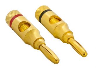 1 Pair of Speaker Banana Plugs Open Screw Type