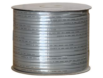 1000ft 26 AWG 8-Conductor Silver Satin Modular Cable Reel