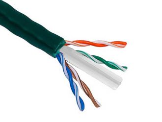 1000ft Cat6 550 MHz UTP Solid Bulk Cable, Green