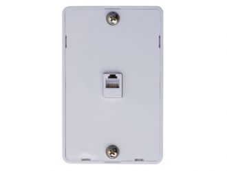 1-port Quick Mount Wall Plate with RJ-12(6P6C) Modular Jack