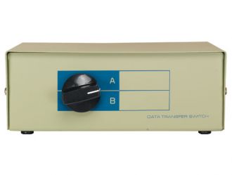 2-way DB9 Manual Data Switch Box, AB Male
