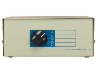 4-way VGA HD15 Manual Data Switch Box