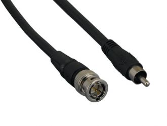 BNC Male to RCA Male RG-59U Premium Composite Video Cable