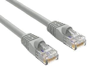 1ft Cat6 UTP Snagless Ethernet Network Patch Cable Gray