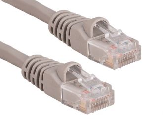 3ft Cat5e 350 MHz UTP Snagless Patch Cable, Gray