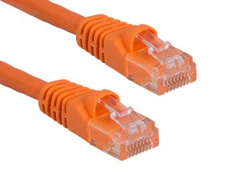100ft Cat5e 350 MHz UTP Snagless Patch Cable, Orange