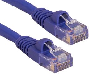 1ft Cat5e 350 MHz UTP Snagless Patch Cable, Purple