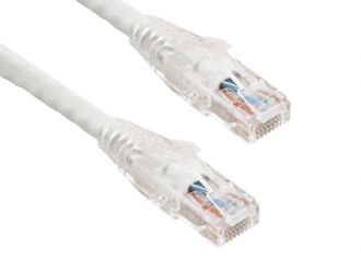 3ft Cat6 550 MHz UTP Ethernet Network Patch Cable with Clear Snagless Boot, White