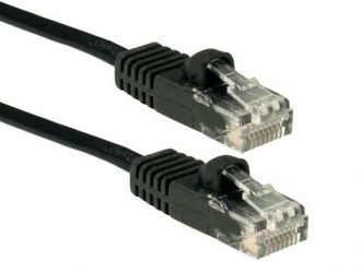 3ft Cat6 UTP Snagless Flat Ethernet Patch Cable Black