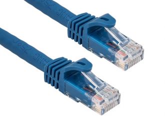 1ft Cat6a 600 MHz UTP Snagless Ethernet Network Patch Cable, Blue
