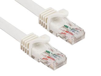 1ft Cat6a 600 MHz UTP Snagless Ethernet Network Patch Cable, White