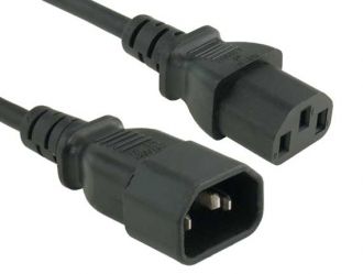25ft Computer Power Extension Cord (IEC320 C13 to IEC320 C14))