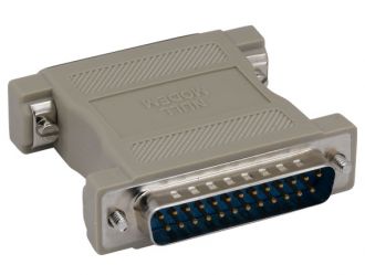 DB25 Male to DB25 Male Null Modem Adapter