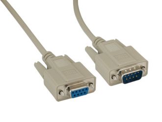 DB9 M/F Null Modem Cable